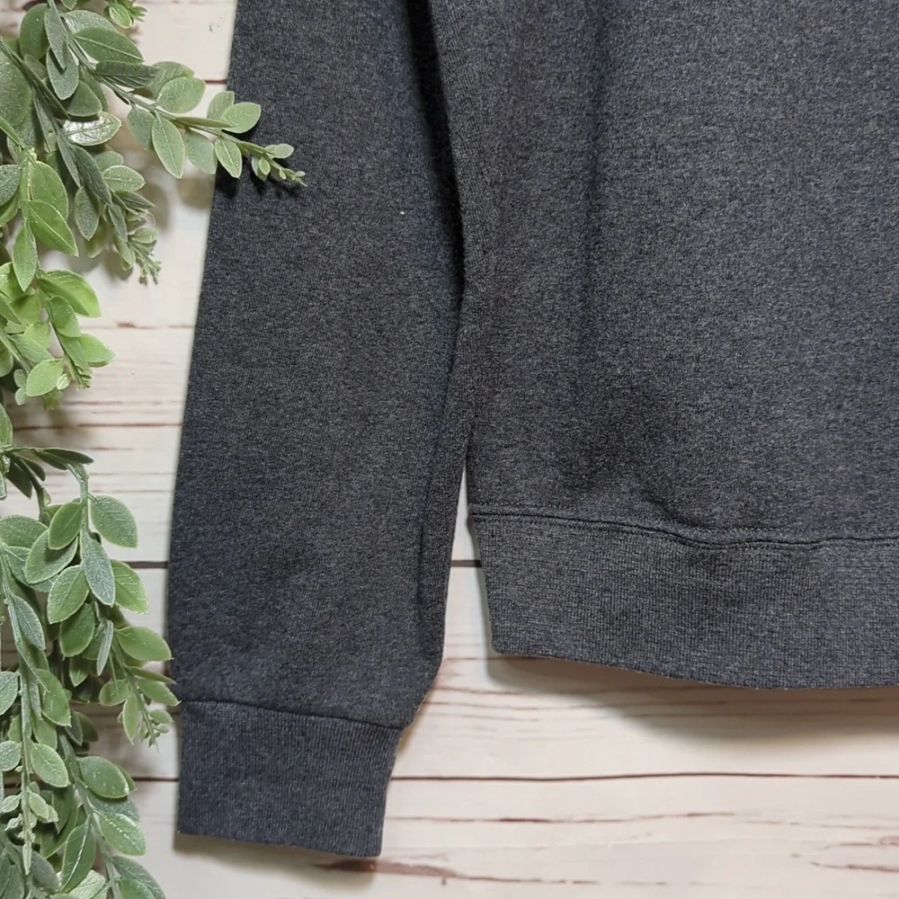 The Smurfs Peyo Lazy Sleepy Smurf Mushroom Hooded Sweatshirt Hoodie‎ Medium Grey